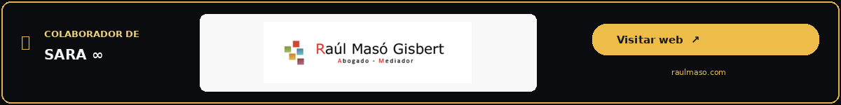 Colaborador de SARA ∞ · Raúl Masó, Abogado y Mediador